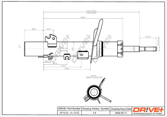 Amortyzator DR!VE+ DP1610.10.0185