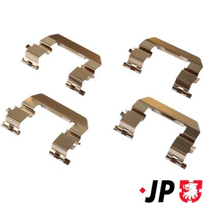 Set accesorii, placute frana JP Group 3664003810