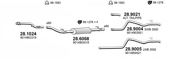 Układ wydechowy ASSO ART4156