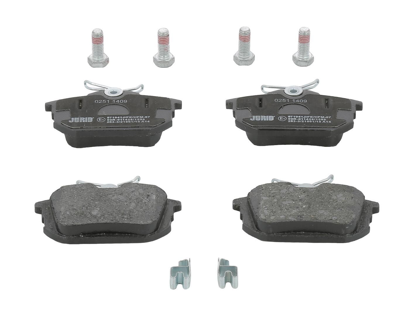 Комплект тормозных колодок, дисковый тормоз