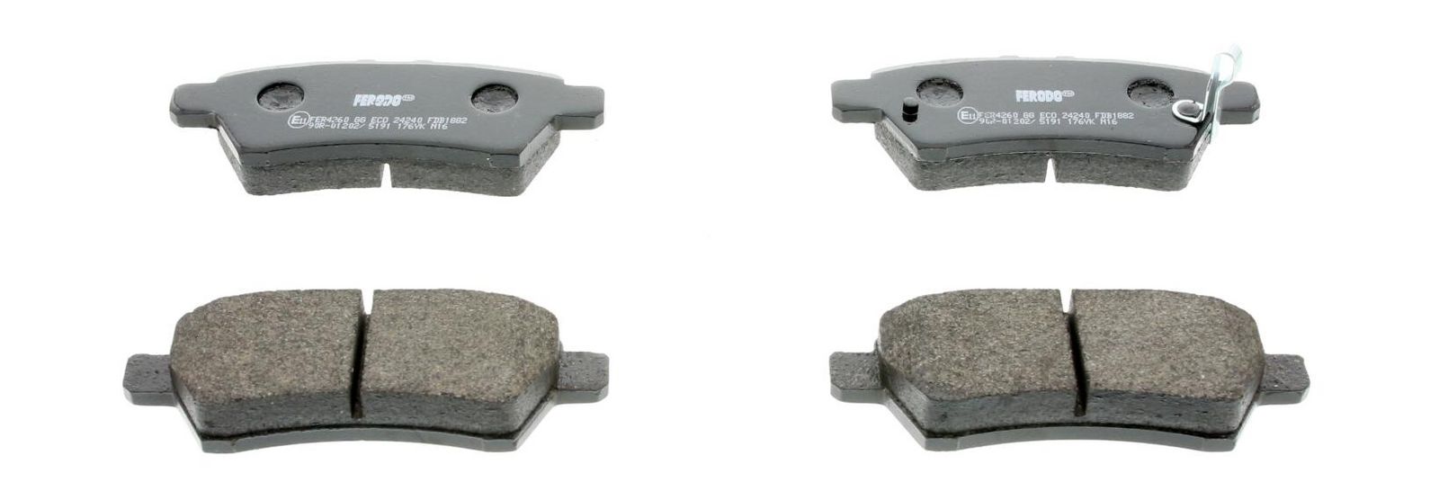 set placute frana,frana disc FERODO PREMIER ECO FRICTION FDB1882
