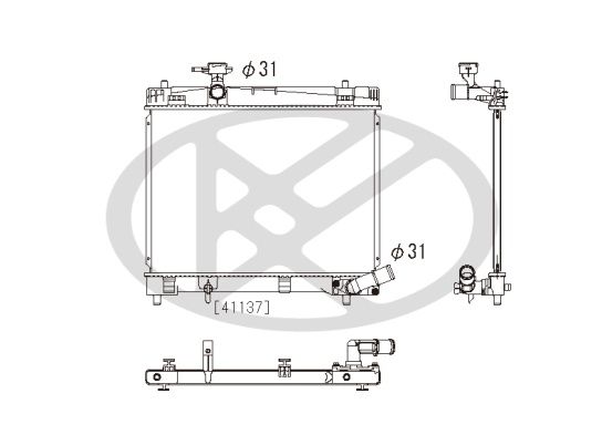 Radiator, racire motor KOYORAD PL012628