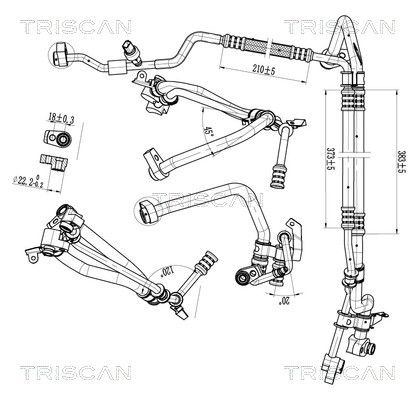conducta presiune variabila,aer conditionat TRISCAN 9010 16058
