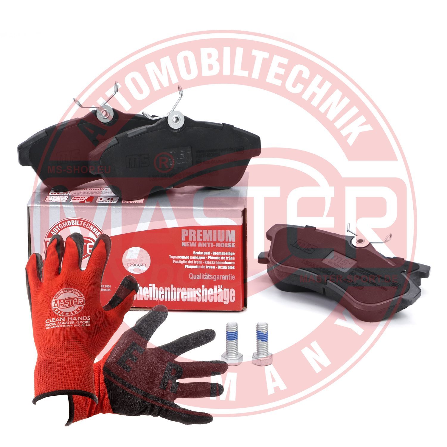 Zestaw klocków hamulcowych, hamulce tarczowe MASTER-SPORT GERMANY 13046028812N-SET-MSP