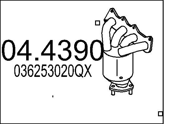 Katalizator MTS 036253020QX