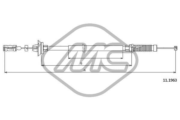 Linka gazu METALCAUCHO 80899