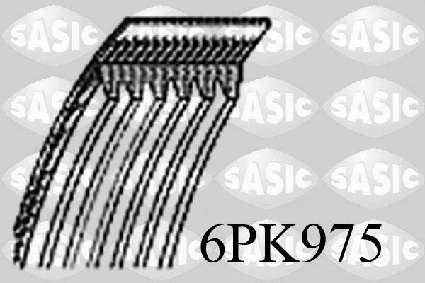 Pasek klinowy wielorowkowy SASIC 6PK975