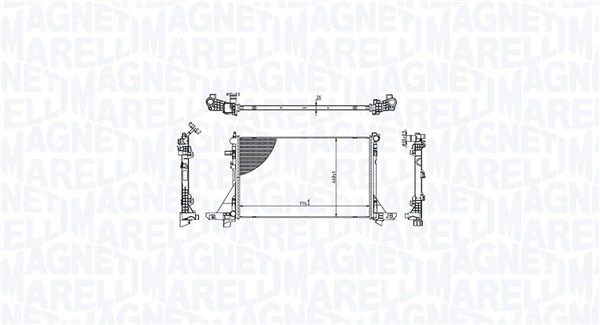 Chłodnica, układ chłodzenia silnika MAGNETI MARELLI 350213213300