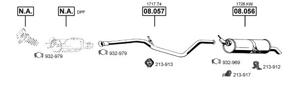 Układ wydechowy ASMET PE082860