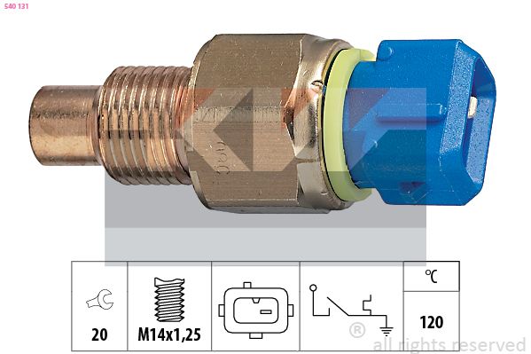 Włącznik temperaturowy, kontrolka płynu chłodzącego KW 540 131