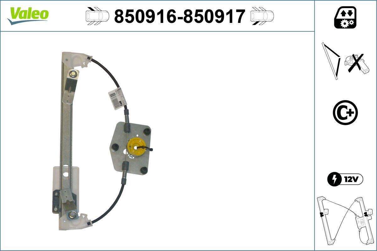 Mecanism actionare geam VALEO 850916