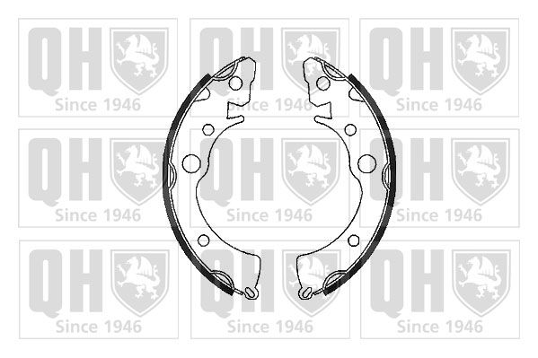 Zestaw szczęk hamulcowych QUINTON HAZELL BS689