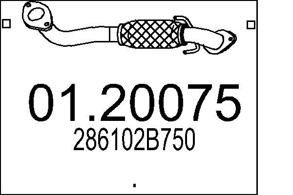 Rura wydechowa MTS 01.20075