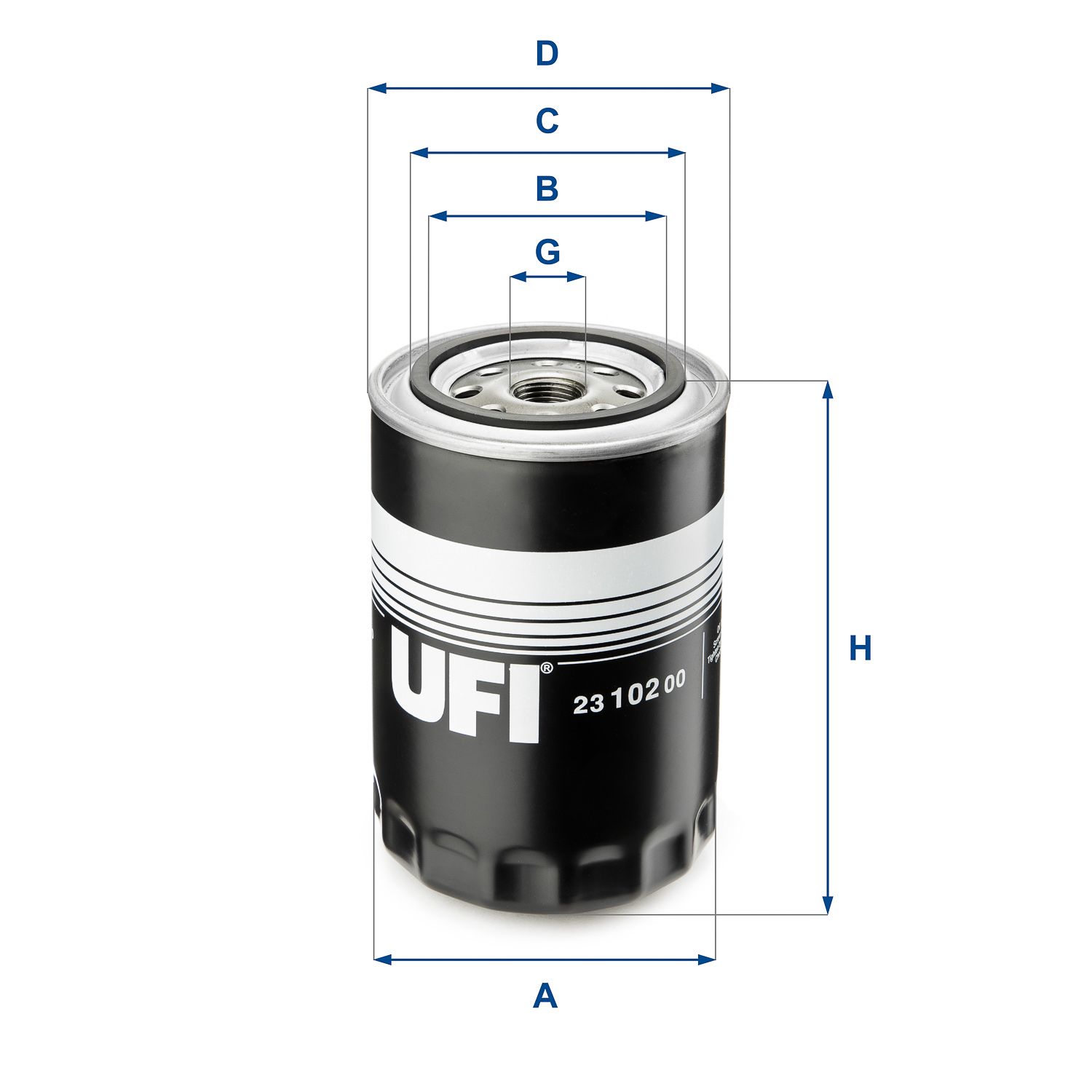 Olejový filter UFI 23.102.00
