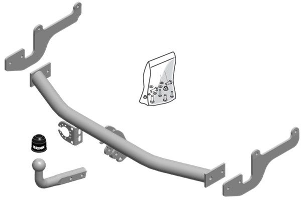 Zestaw zaczepu przyczepy BRINK 568400