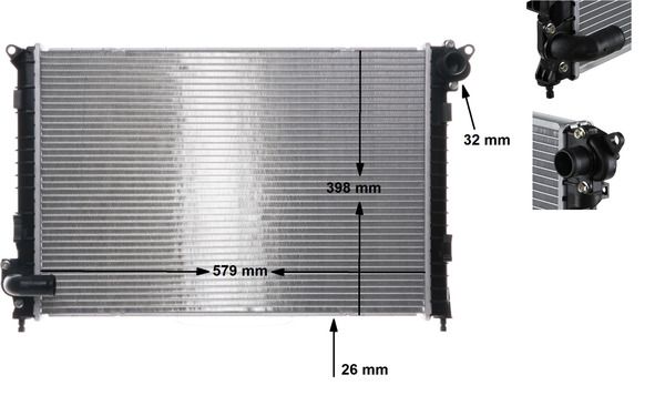 Chladič motora MAHLE CR 983 000S