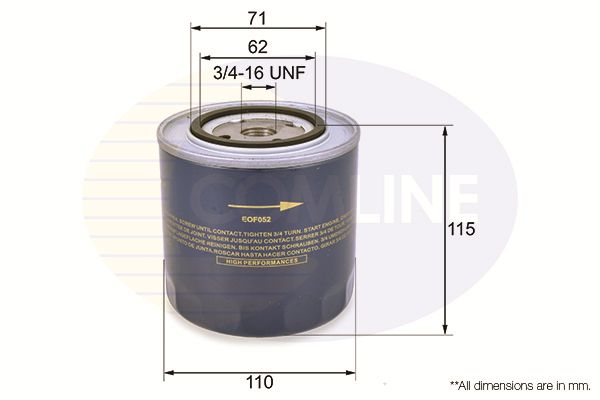 Filtr oleju COMLINE EOF052