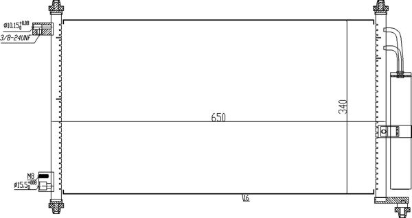Skraplacz, klimatyzacja HART 619 551