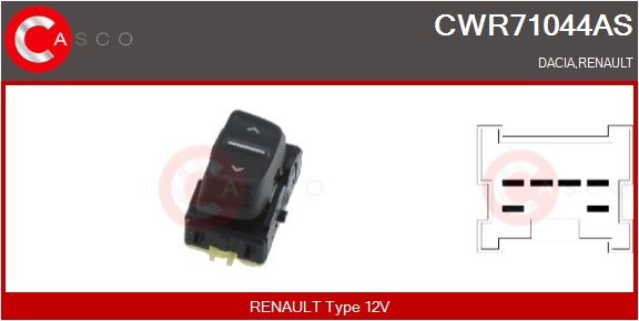 Levně Spínač, zvedací zařízení oken CASCO CWR71044AS