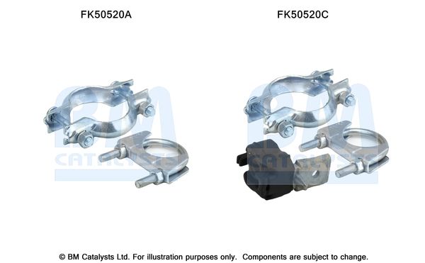 Zestaw montażowy, rura wydechowa BM CATALYSTS FK50520
