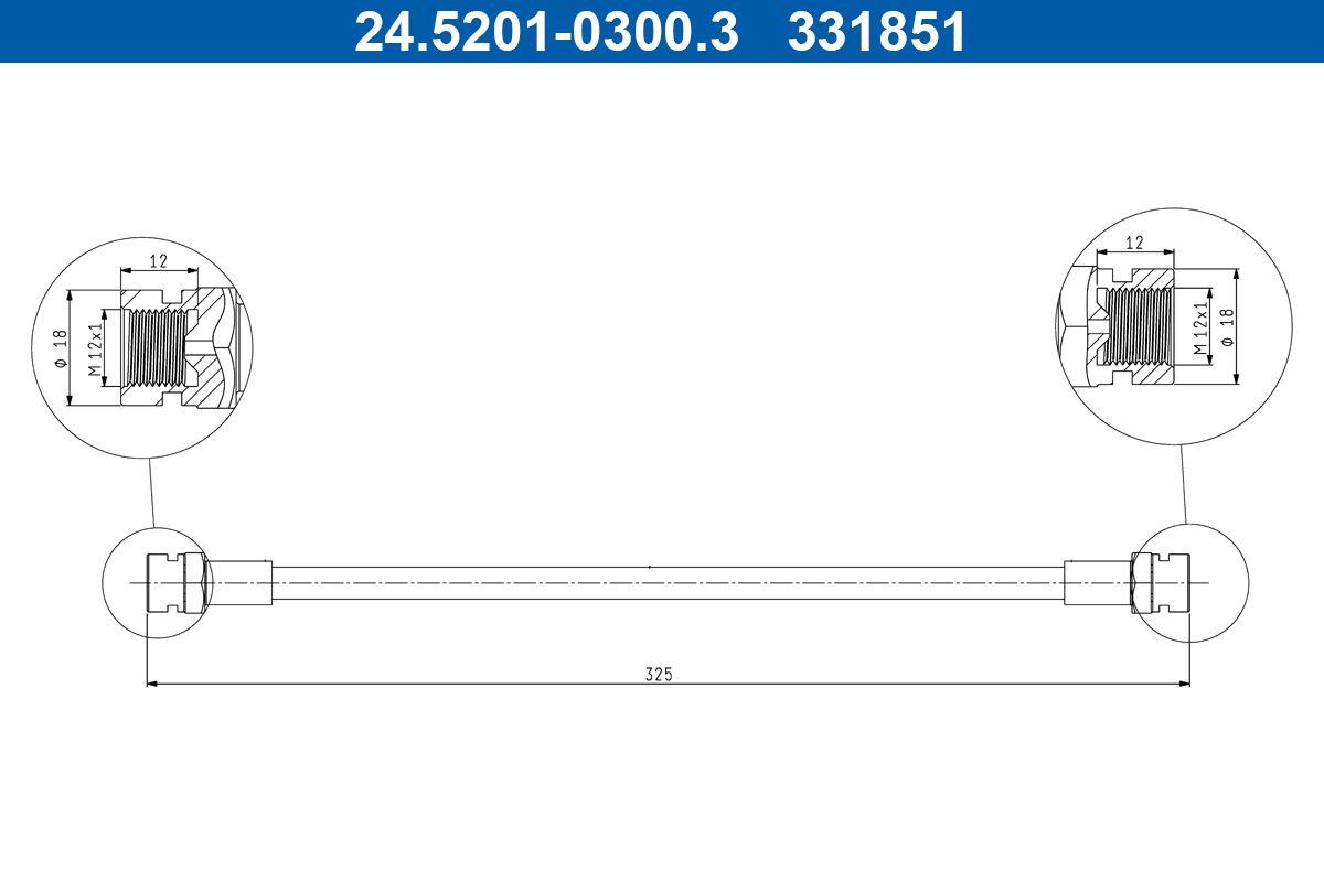 Furtun frana ATE 24.5201-0300.3