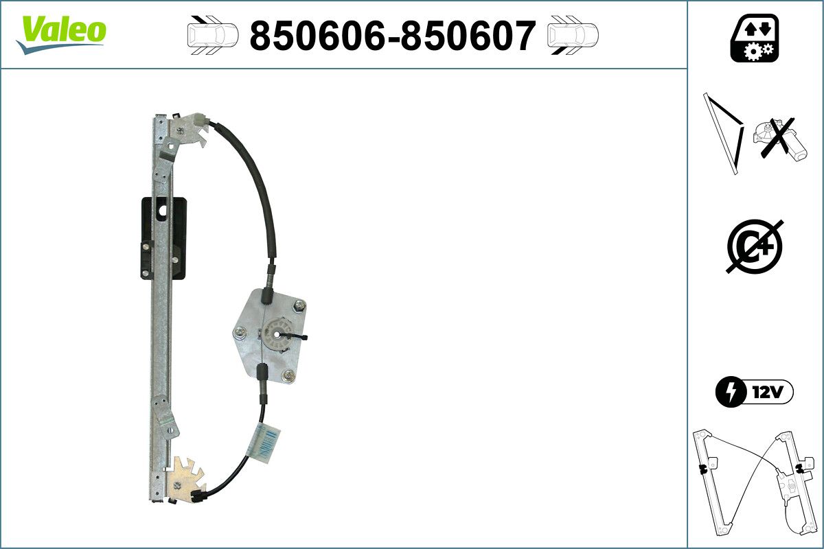 Mecanism actionare geam VALEO 850606