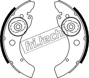Zestaw szczęk hamulcowych FRI.TECH. 1034.001