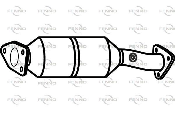 Filtr sadzy / filtr cząstek stałych, układ wydechowy FENNO 18160R07E00