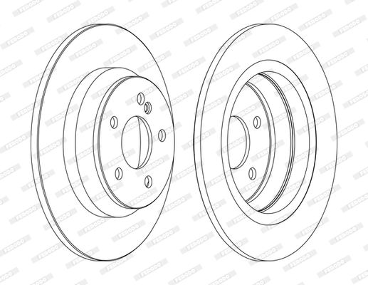 Tarcza hamulcowa FERODO DDF1675C