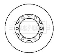 Tarcza hamulcowa BORG & BECK BBD4905