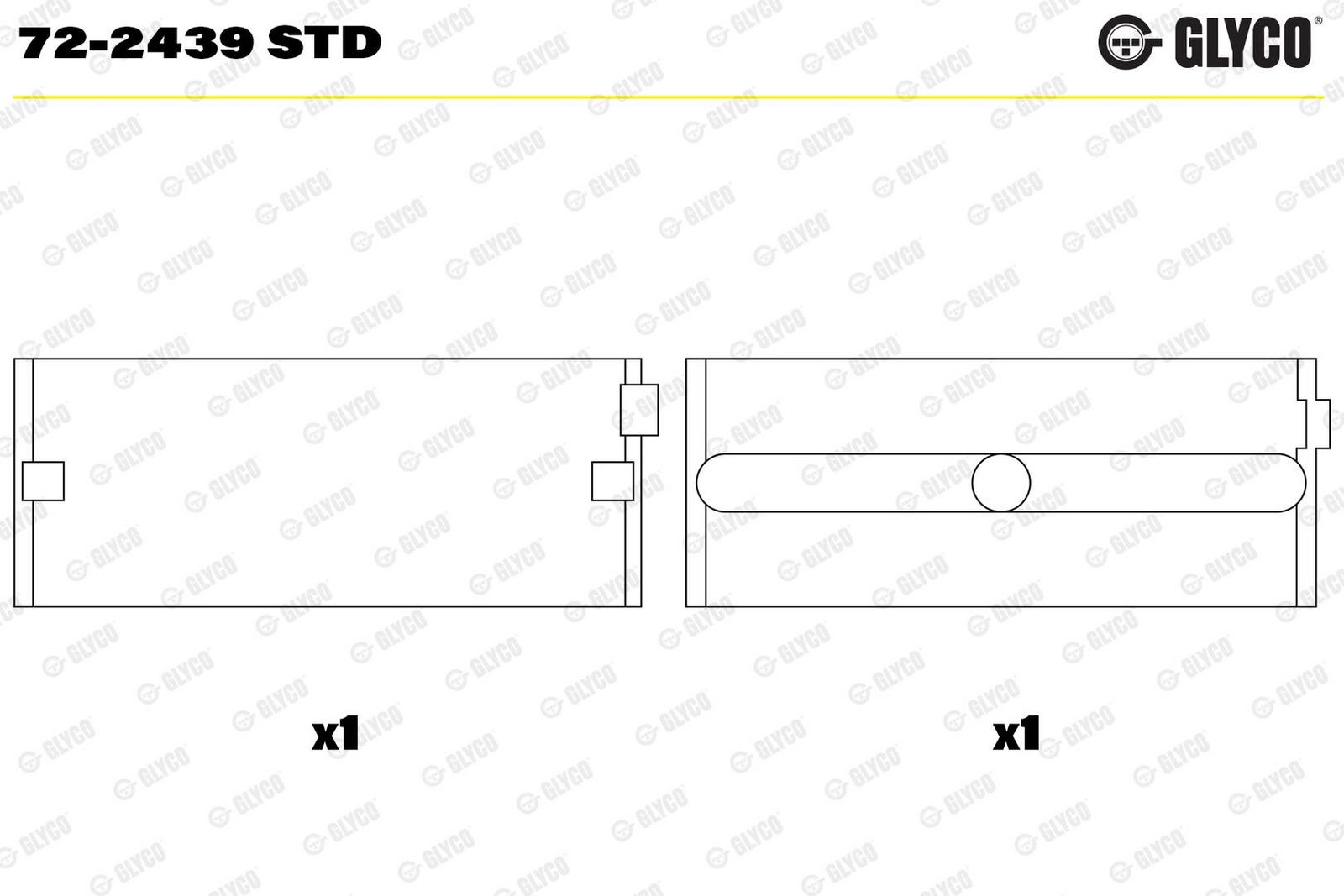 Cuzinet arbore cotit GLYCO 72-2439 STD