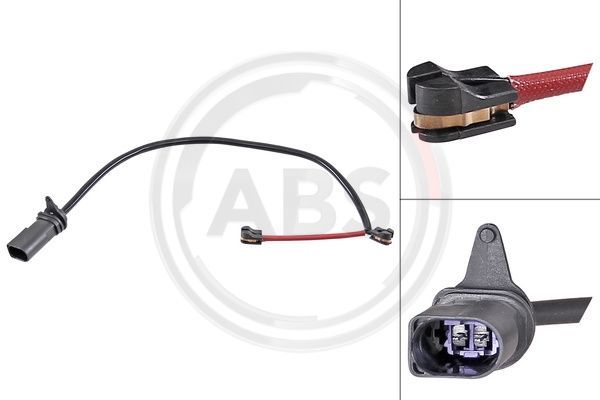 Styk ostrzegawczy, zużycie okładzin hamulcowych A.B.S. 39952