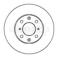 Tarcza hamulcowa BORG & BECK BBD4033