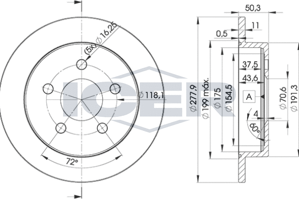 Tarcza hamulcowa ICER 78BD2058-2