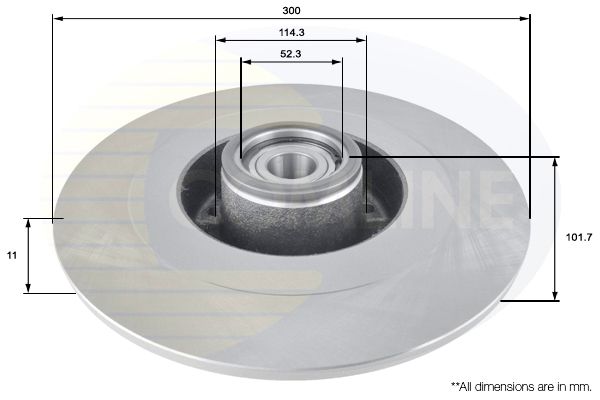 Tarcza hamulcowa COMLINE ADC3025