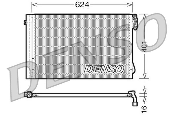 Kondenzátor klimatizácie DENSO DCN05011