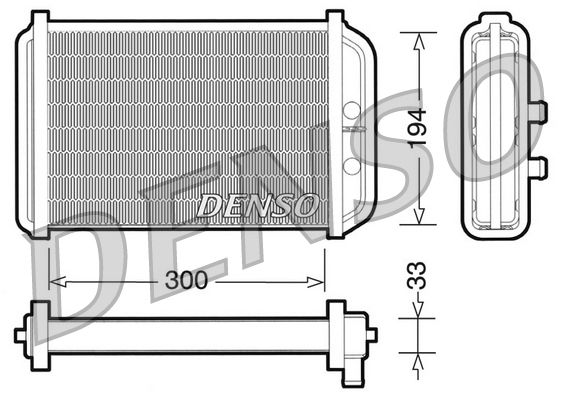Výměník tepla, vnitřní vytápění DENSO DRR09033