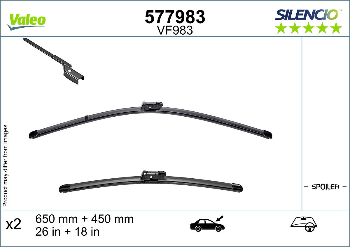 Pióro wycieraczki VALEO 577983