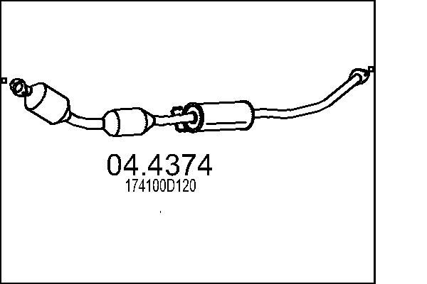 Katalizator MTS 174100D120