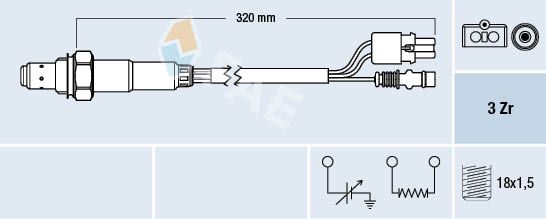 Sonda lambda FAE 77378