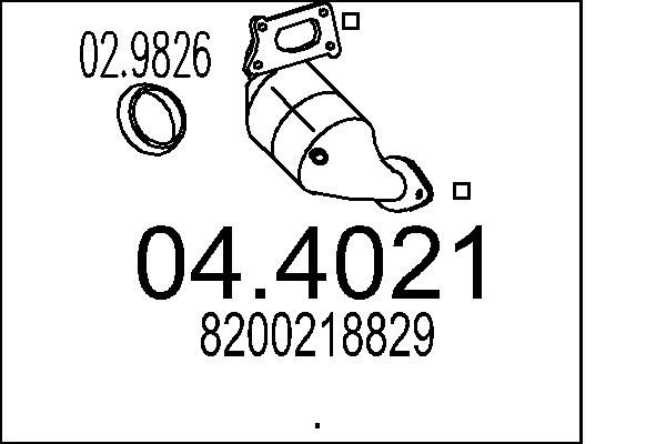Katalizator MTS 04.4021