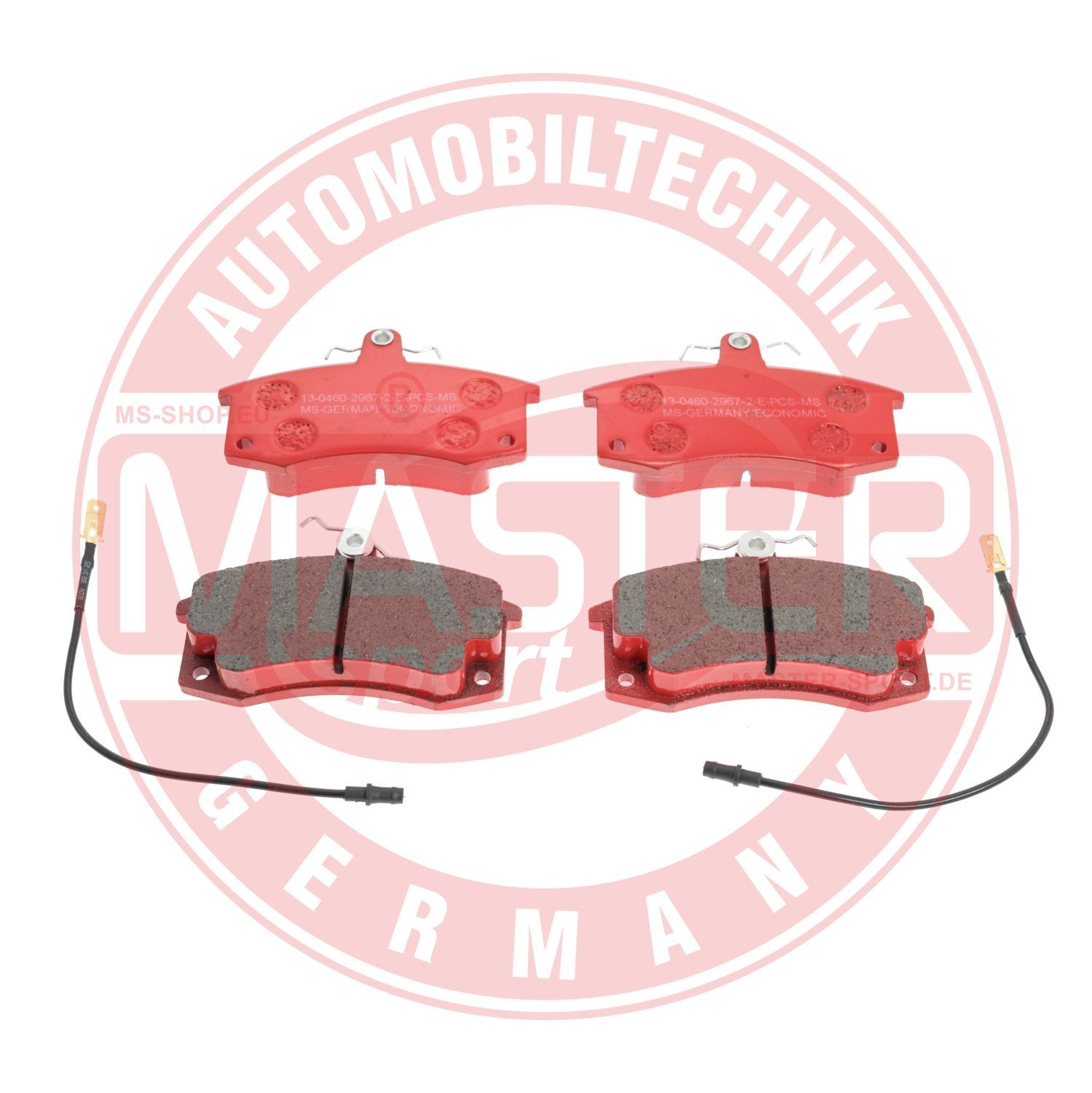 Zestaw klocków hamulcowych, hamulce tarczowe MASTER-SPORT GERMANY 13046029672E-SET-MS