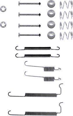 Zestaw dodatków, szczęki hamulcowe MINTEX MBA744