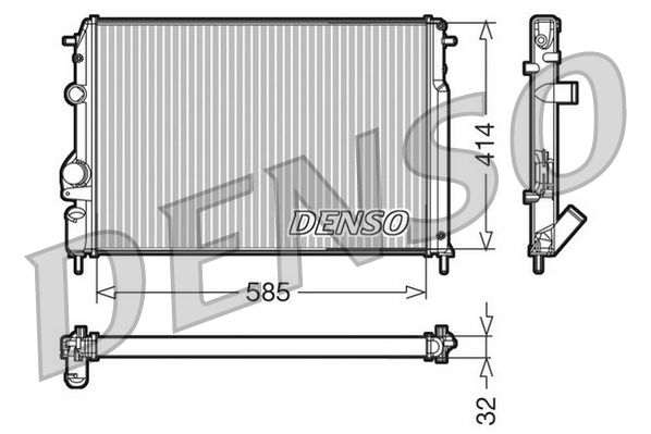 Chłodnica, układ chłodzenia silnika DENSO DRM23110
