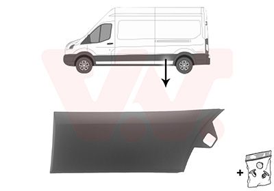 Elemente decorative/protectie, panou lateral VAN WEZEL 1991419