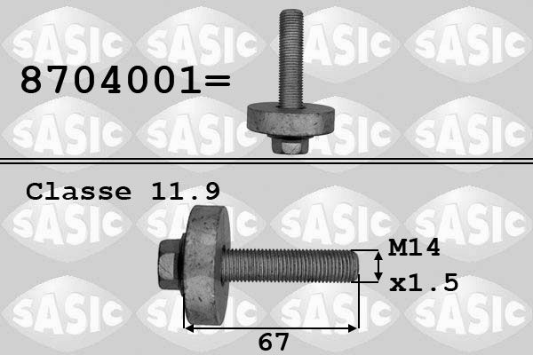 Šroub řemenice SASIC 8704001