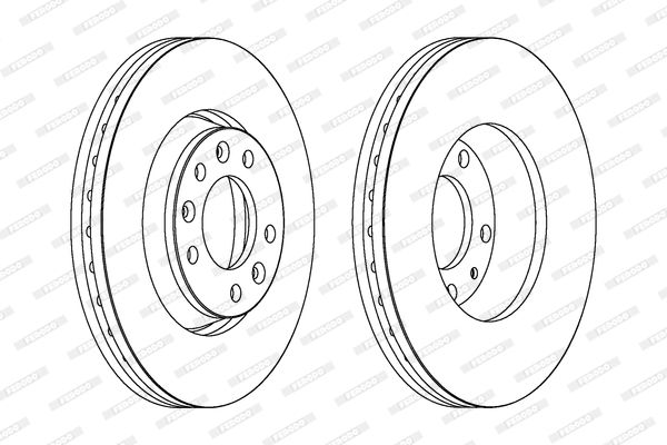 Tarcza hamulcowa FERODO DDF1601C