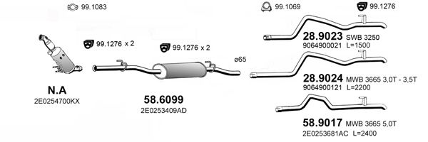Układ wydechowy ASSO ART4845
