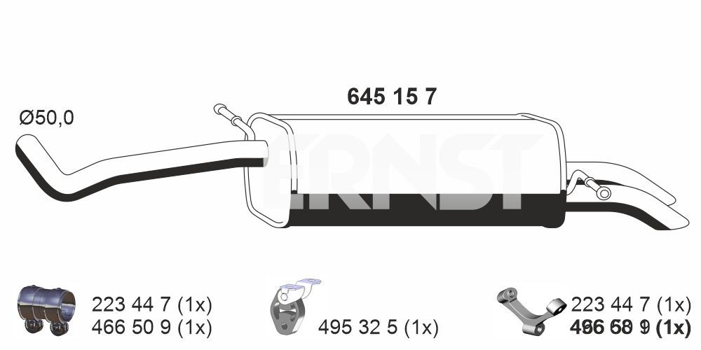 Toba esapament finala ERNST 645157
