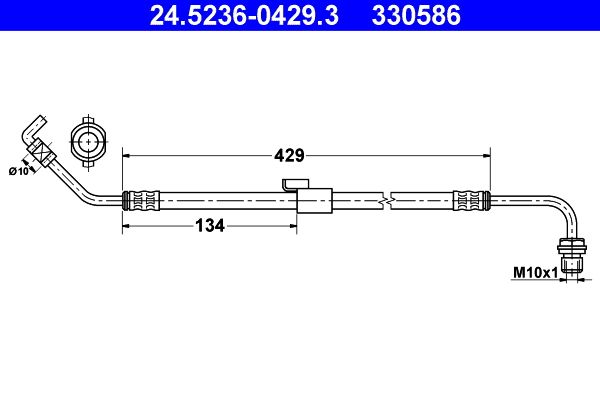 Brzdová hadice ATE 24.5236-0429.3